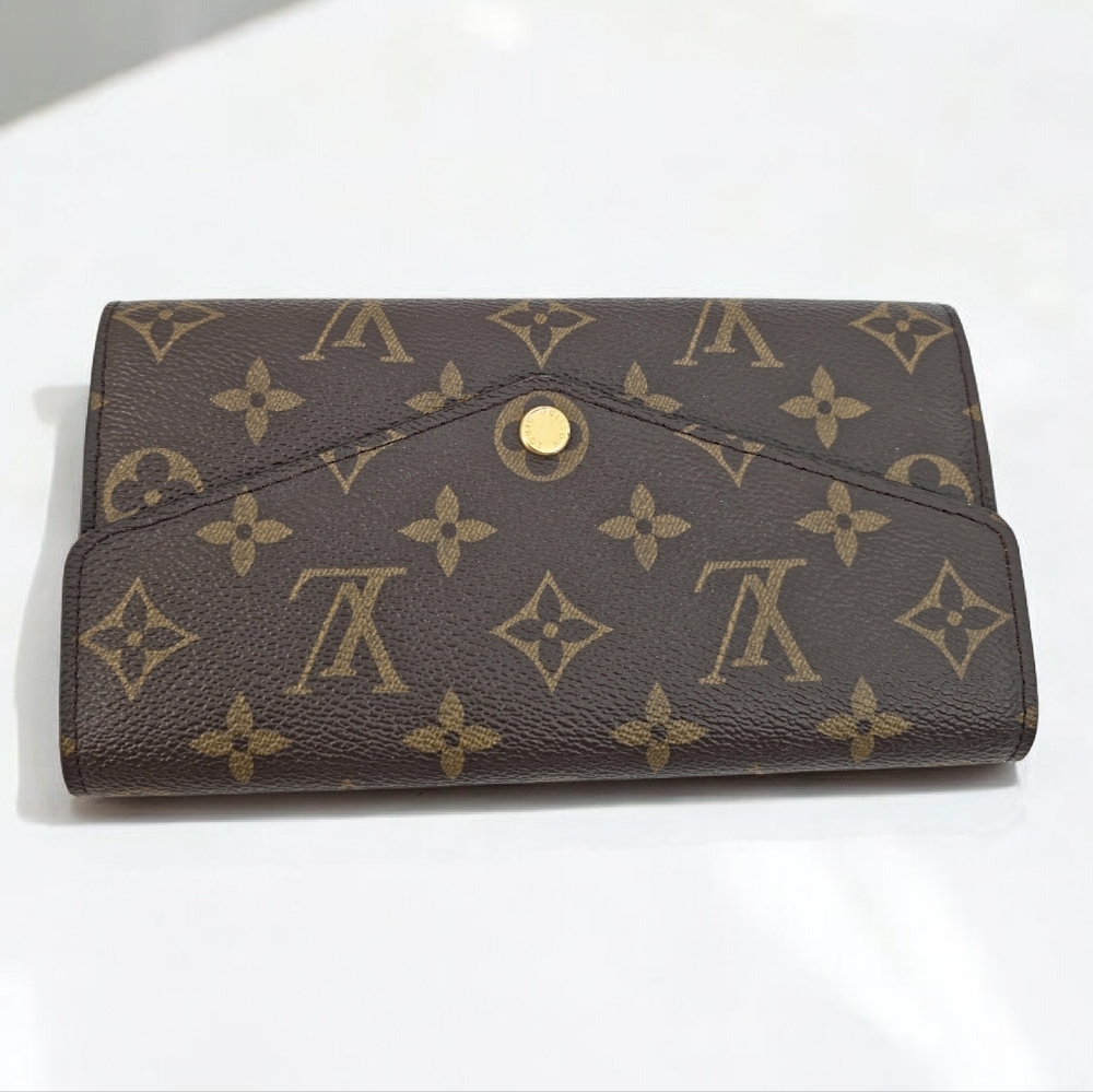 ✨️Authentic Louis Vuitton Sarah Long Wallet Monogram BROWN INTERIOR - Picture 7 of 13